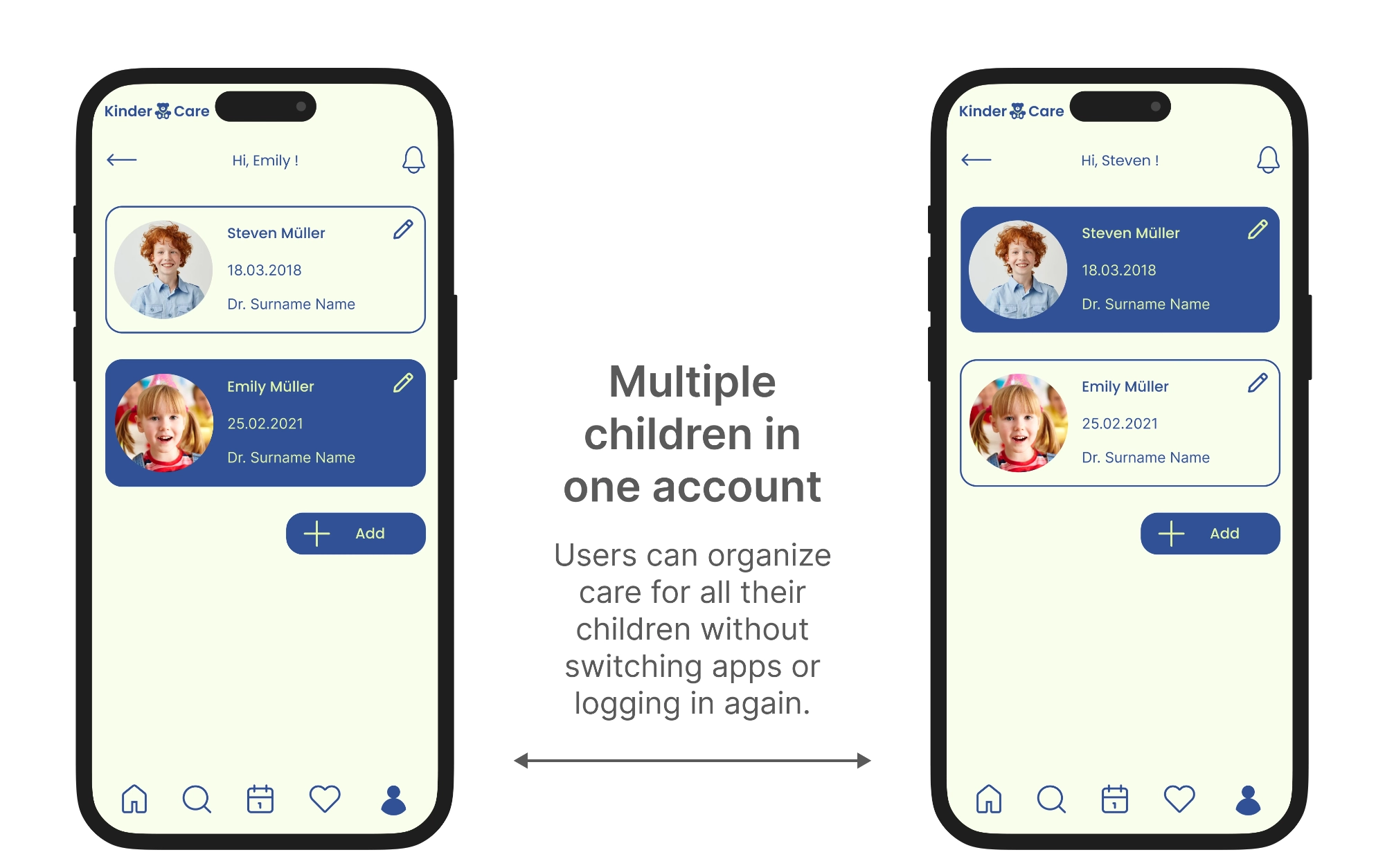Multiple children in one account